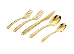 Birchwood Gold 18/10 Stainless Steel 20 Piece Flatware Set