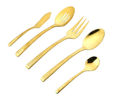 Birchwood Gold 18/10 Stainless Steel 45 Piece Flatware Set