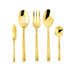 Birchwood Gold 18/10 Stainless Steel 45 Piece Flatware Set
