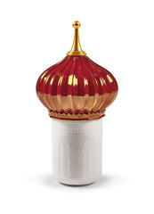North Tower Candle 1001 Lights, Ruby, Night Approaches Scent