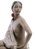 Nude With Shawl Woman Figurine
