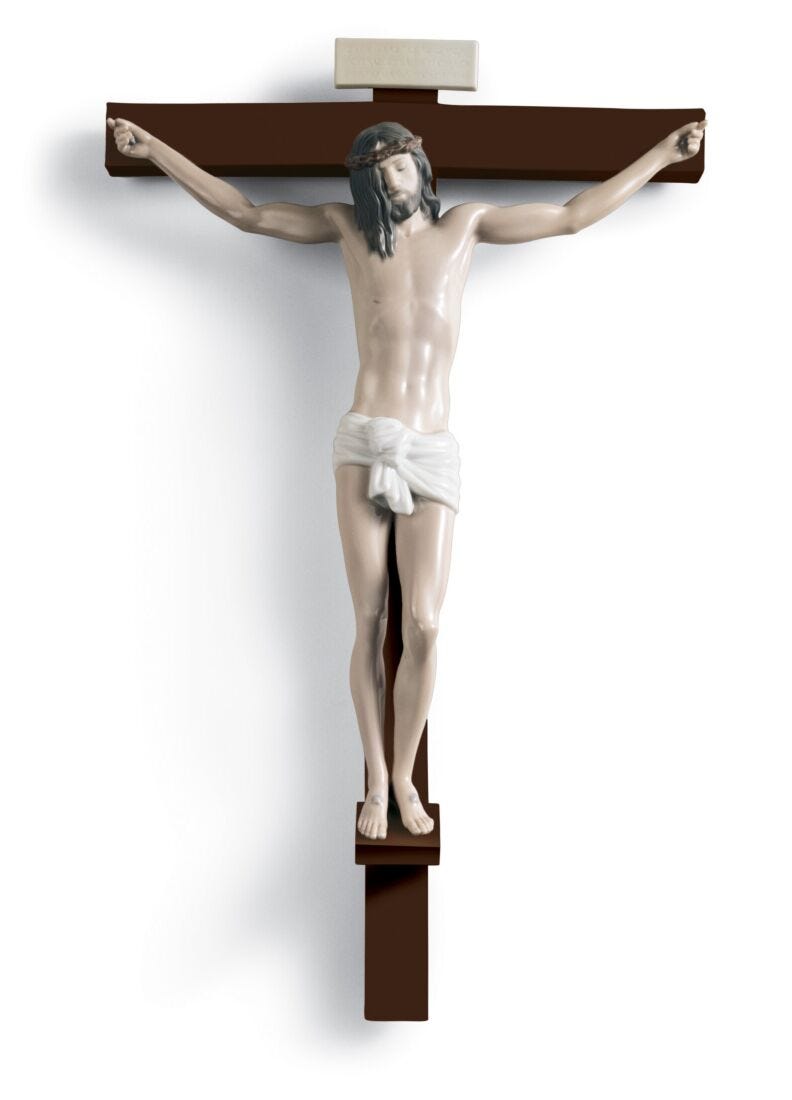 Our Saviour Crucifix Figurine Wall Art