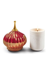 North Tower Candle 1001 Lights, Ruby, Night Approaches Scent