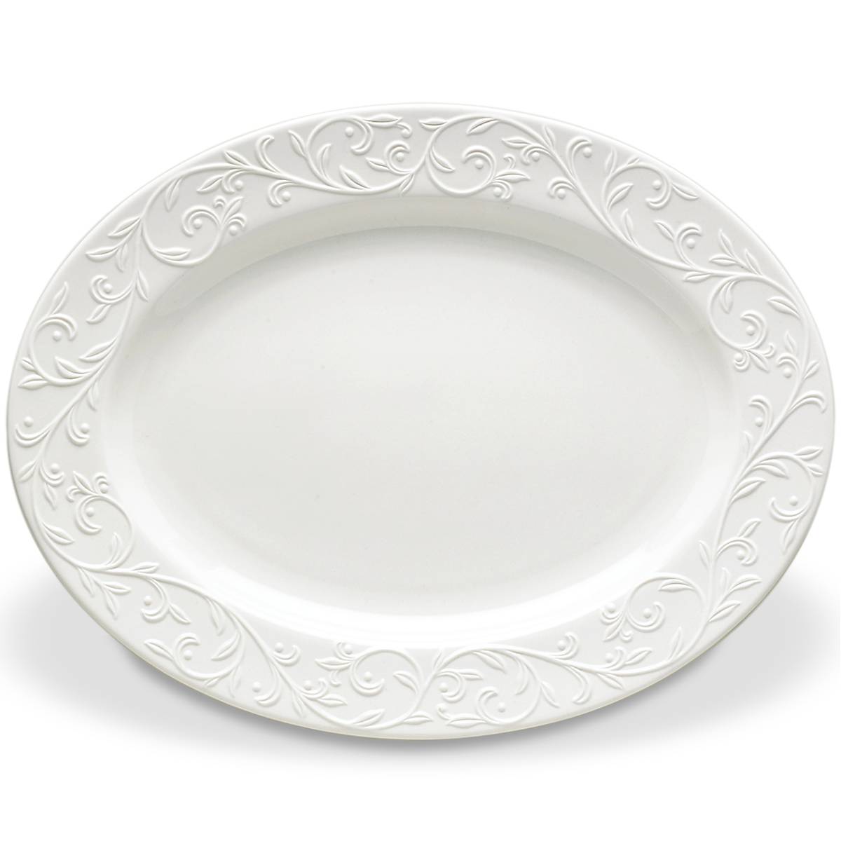 Opal Innocence Carved 16" Oval Serving Platter