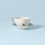 Butterfly Meadow Figural® Blue Cup And Saucer