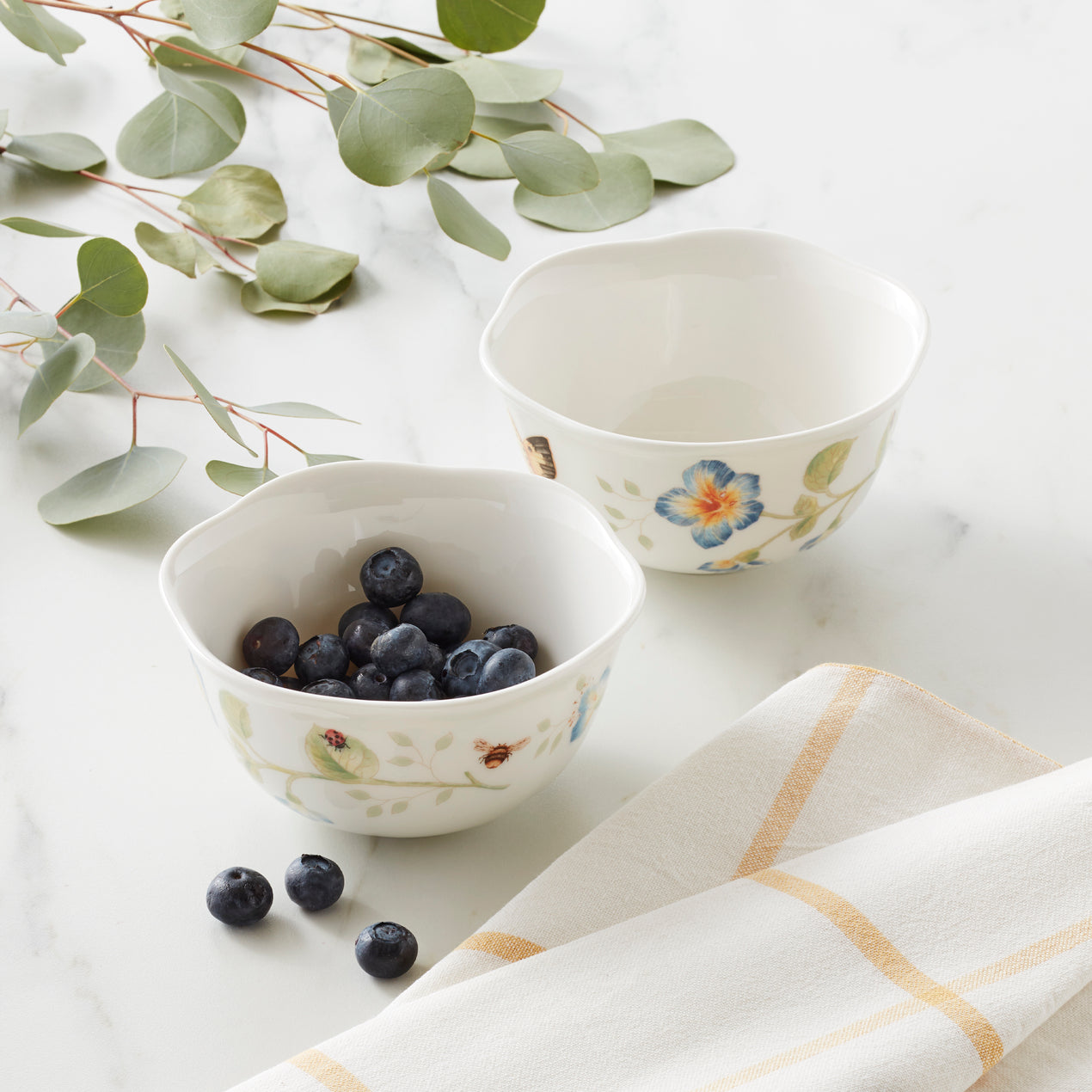 Butterfly Meadow 2-Piece Dessert Bowl Set