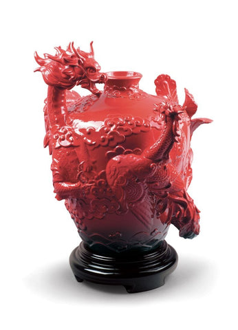 Dragon And Phoenix Vase