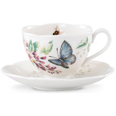 Butterfly Meadow Blue Cup And Saucer