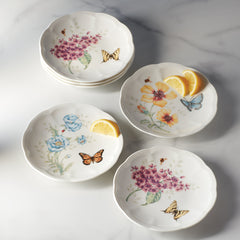 Butterfly Meadow 6-Piece Tidbit Plate Set