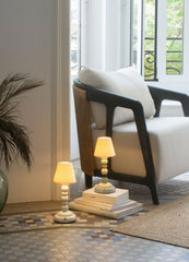 Palm Firefly Golden Fall Table Lamp, Green & Blue