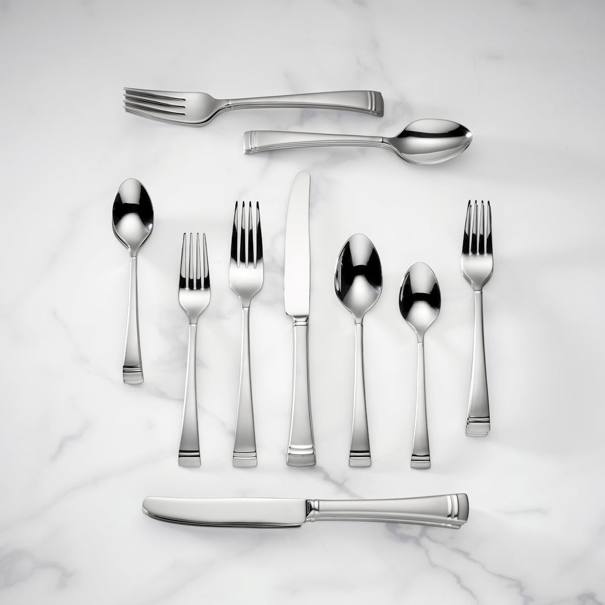 Federal Platinum Frosted 20Pc Flatware Set