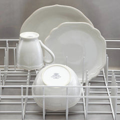 French Perle Bead White™ 4-Piece Place Setting