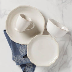 French Perle Bead White™ 4-Piece Place Setting