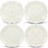 French Perle ™ 4-Piece Assorted Dessert Plate Set