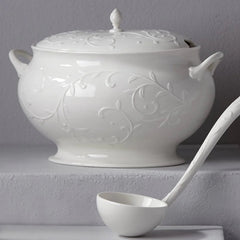 Opal Innocence Carved 3-Piece Soup Tureen Set