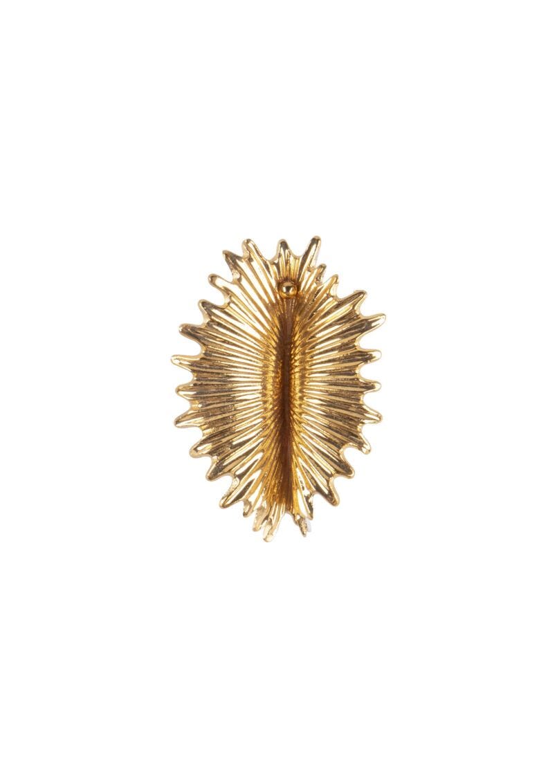 Actinia Big Earring. Golden Luster