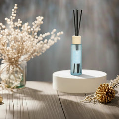 Round Blue Bottle Diffuser - "Lily of the Valley"