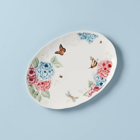 Butterfly Meadow Hydrangea® 16" Oval Serving Platter