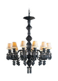 Belle De Nuit 12 Lights Chandelier. Absolute Black (us)