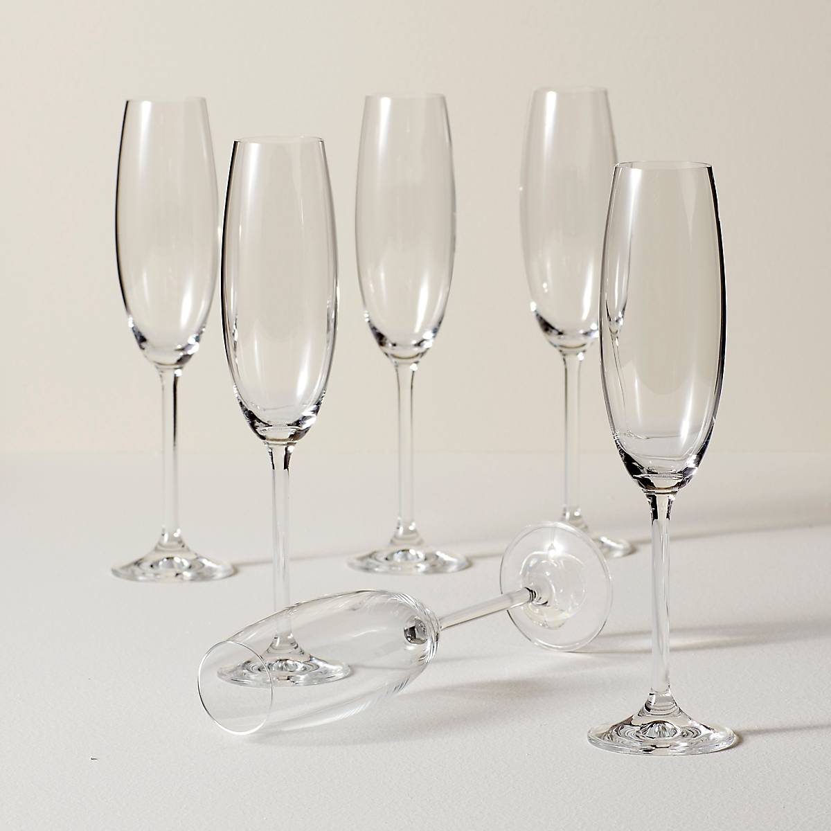 Tuscany Classics Champagne Glass Flute Set, Buy 4 Get 6