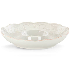 French Perle White™ Chip And Dip Tray