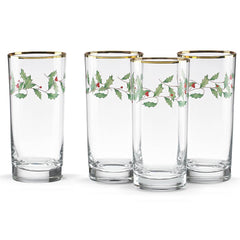 Holiday™ 4-Piece Highball Glass Set