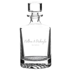 850mL Round Glass Decanter with Black Gift Box