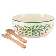 Holiday Salad Bowl & Servers