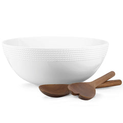 Wickford™ Salad Set With Wood Servers