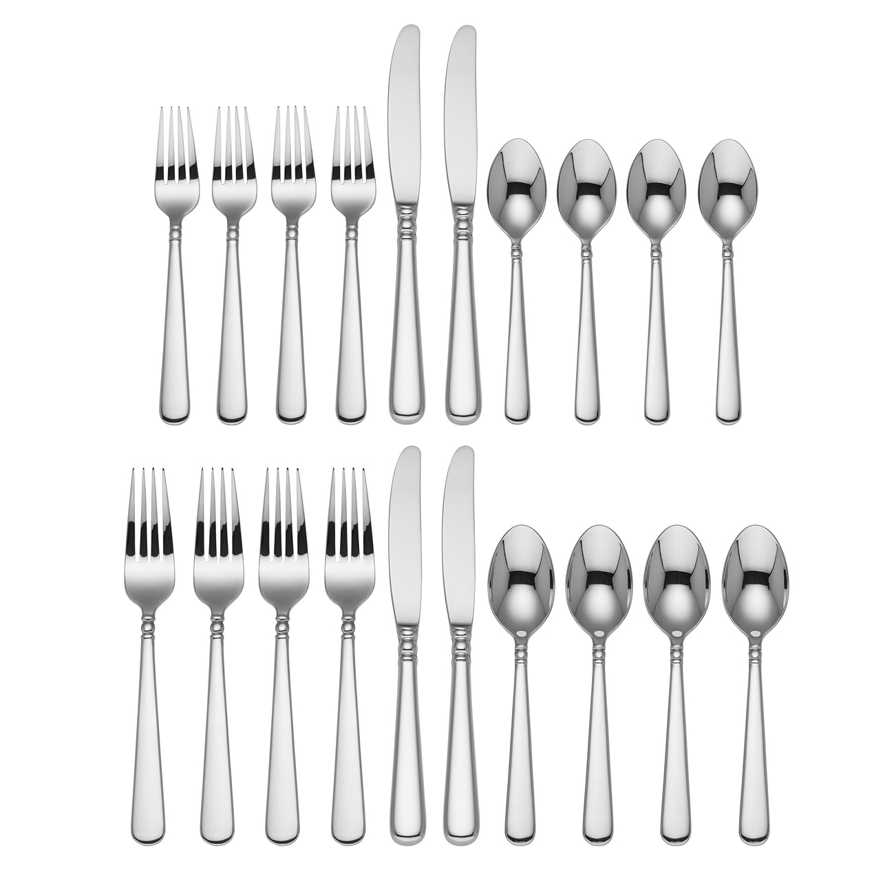 Pearl Platinum 20-Piece Flatware Set