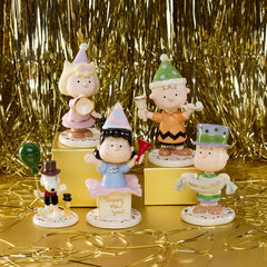 Happy New Year Charlie Brown 5-Piece Figurine Set