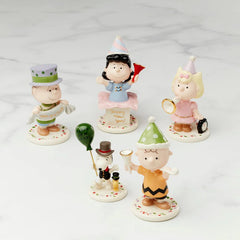 Happy New Year Charlie Brown 5-Piece Figurine Set