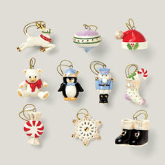 Christmas Memories 10-Piece Ornament & Tree Set