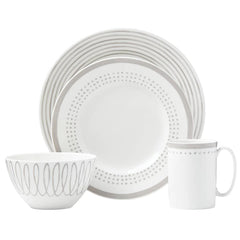 Charlotte Street Grey East 4-piece Place Setting