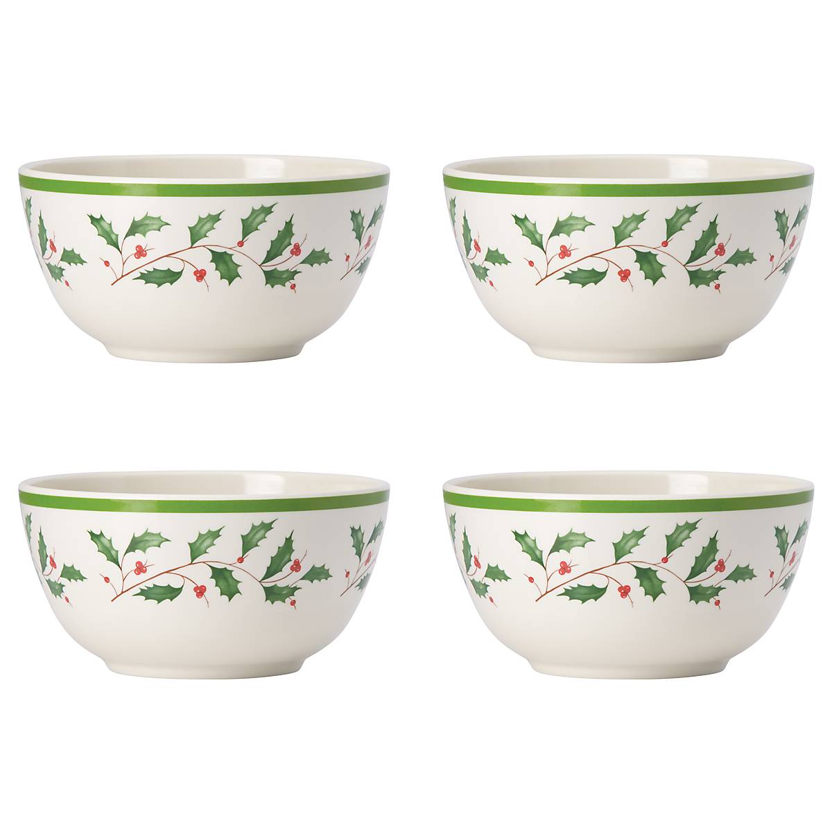 Holiday Melamine 4-Piece All-Purpose Bowl Set