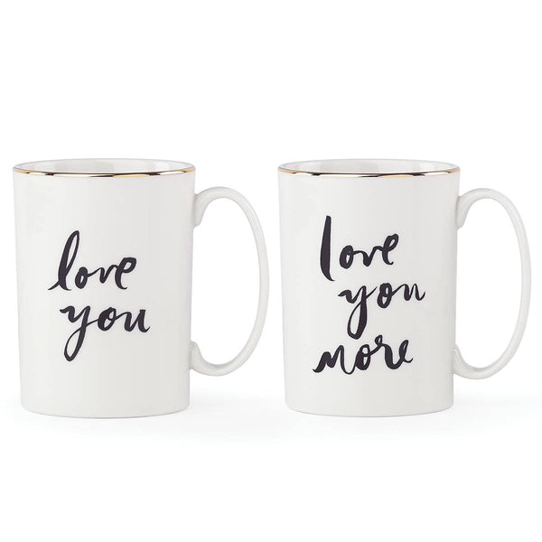 Bridal Party™ "Love You" And "Love You More" 2-Piece Mug Set
