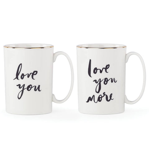 Bridal Party™ "Love You" And "Love You More" 2-Piece Mug Set