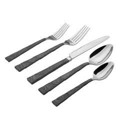 Shale Black 18/10 Stainless Steel 20 Piece Flatware Set