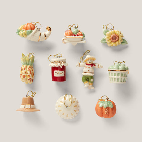 Autumn Favorites 10-Piece Ornament Set