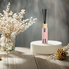Round Pink Bottle Diffuser - "Lily of the Valley"