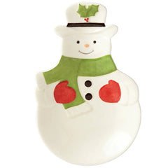 Holiday Snwmn Spoon Rest