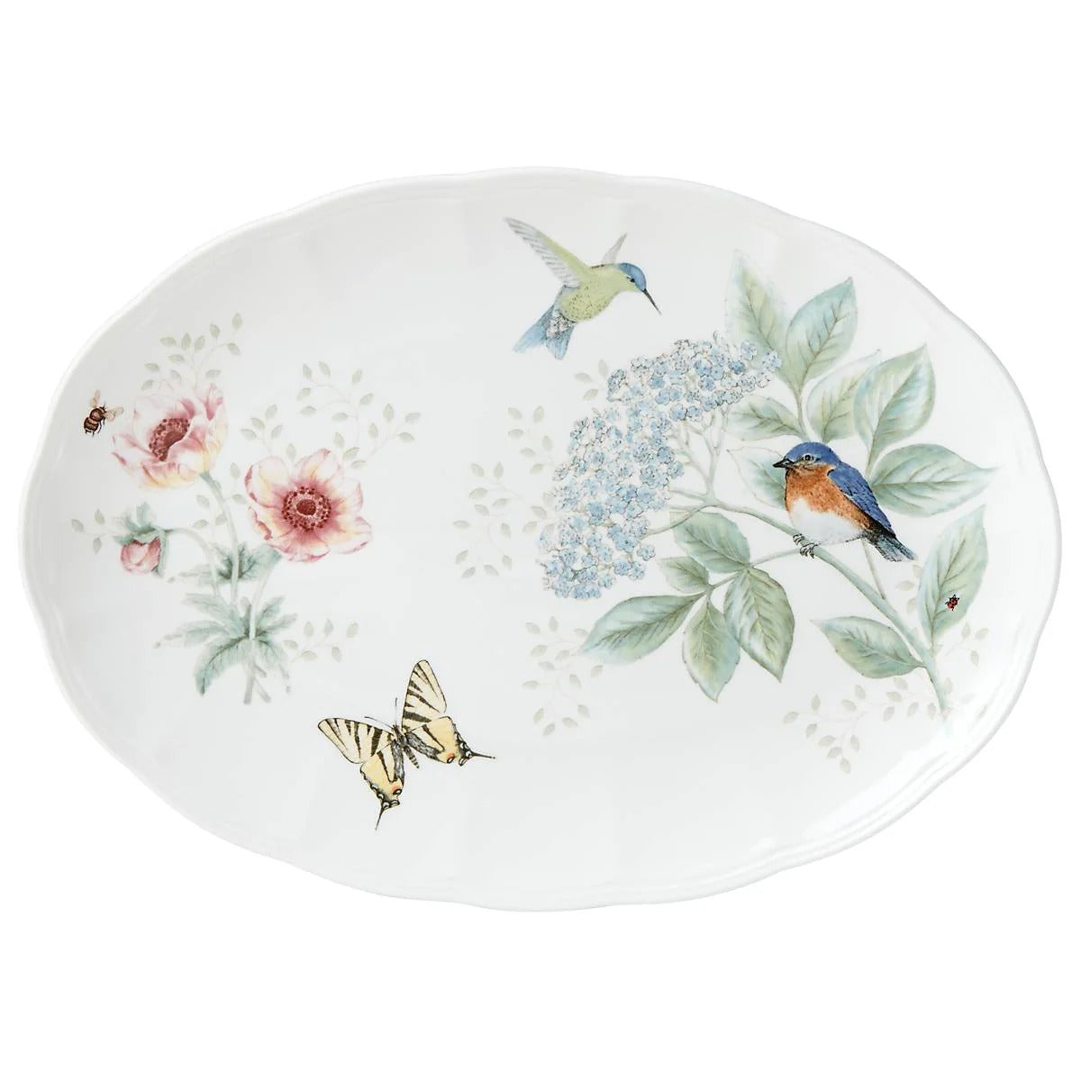 Butterfly Meadow Flutter Eastern Bluebird 16" Oval Ser
