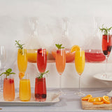 Tuscany Classics Champagne Glass Flute Set, Buy 4 Get 6