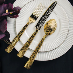 Parisian Garden Gold 18/10 Stainless Steel 20 Piece Flatware Set