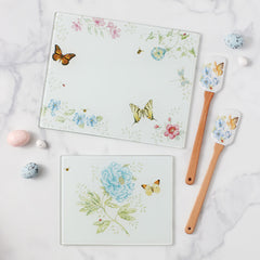Butterfly Meadow® Small Glass Cutting Board