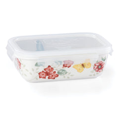 Butterfly Meadow Rectangular Food Storage Container, 28 Oz.
