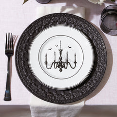 Vintage Halloween 4-Piece Dessert Plate Set