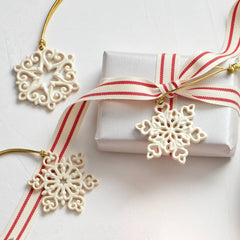 Pierced Snowflake 3Pc Ornament Set