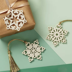 Pierced Snowflake 3Pc Ornament Set