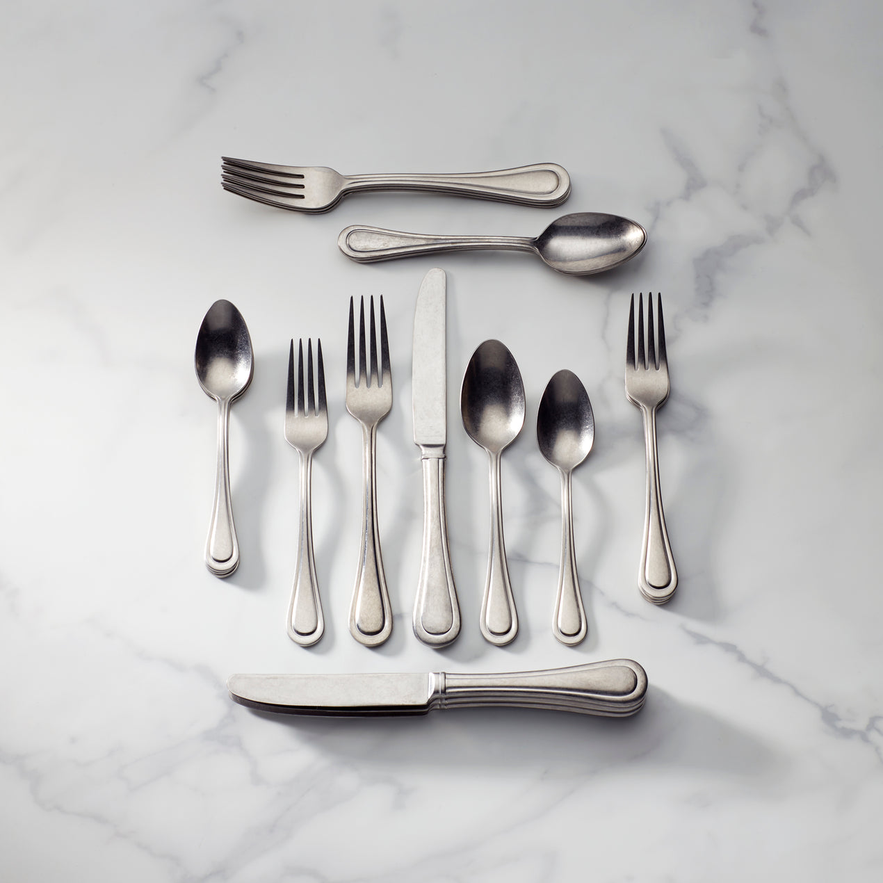 Textured Neutrals 20-Piece Flatware Set